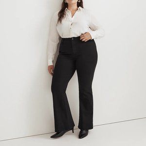 Madewell Skinny Flare Jeans in Black Frost Wash Size 32